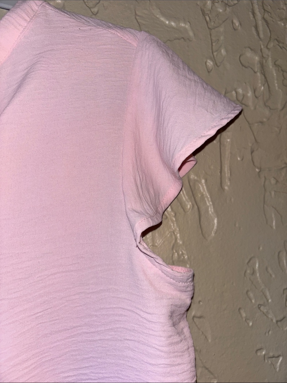 Calvin Klein Women's Pink Short Sleeve Blouse - Picture 4 of 6